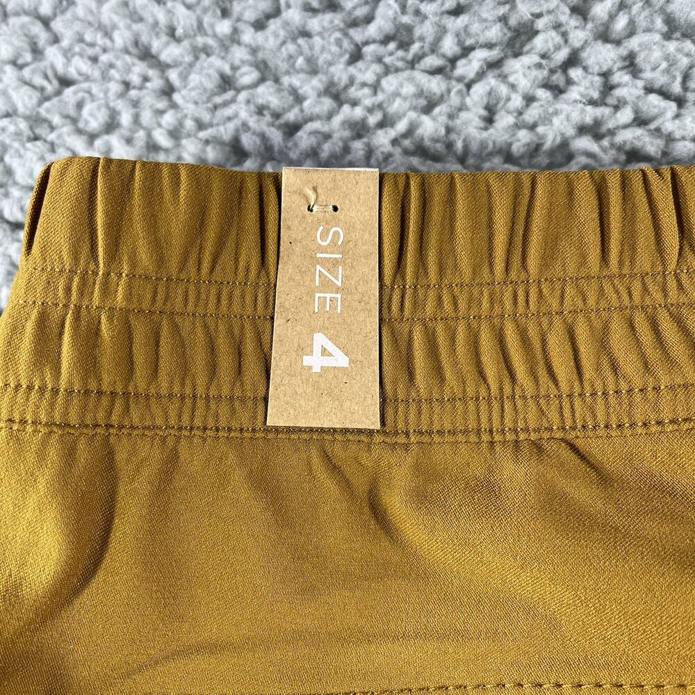 prAna Halle E-Waist Jogger II Womens 4 Mustard Bronze Hiking Travel Pants NWT - Picture 6 of 11